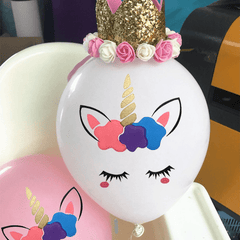 10 Pcs Unicorn Balloon Party Supplies for Birthday Decorations