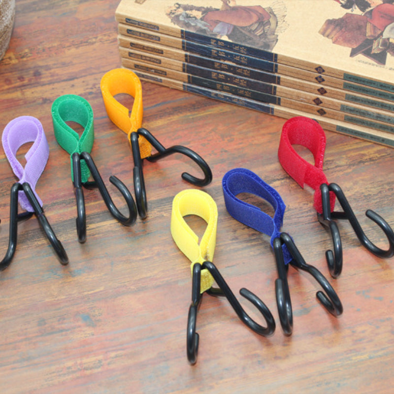 4 Pack Baby Stroller Hooks Diaper Bag Shopping Bag Clips Accessories