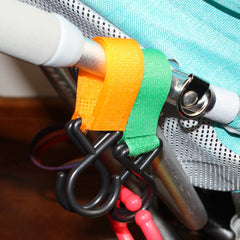 4 Pack Baby Stroller Hooks Diaper Bag Shopping Bag Clips Accessories