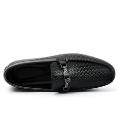 Men's Plaid Bit Loafers Autumn Winter Shoes