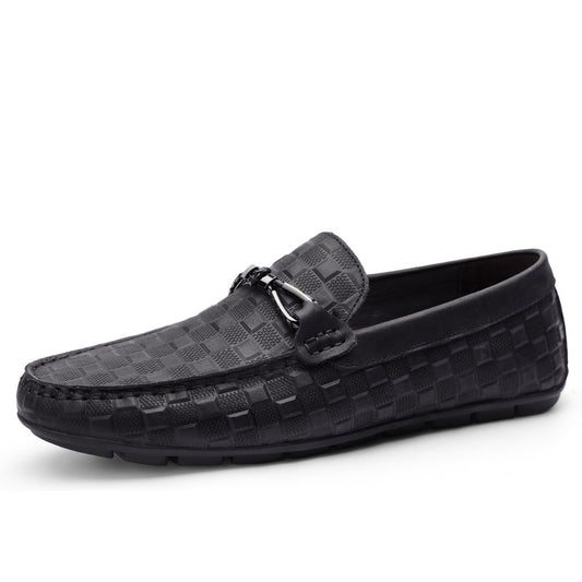 Men's Plaid Loafers Sneakers