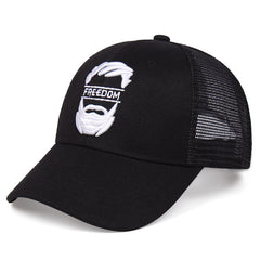 Freedom Embroidery Baseball Cap Mesh Trucker Hat Adjustable Sports Hat