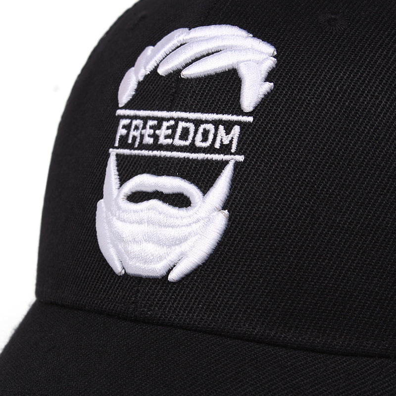 Freedom Embroidery Baseball Cap Mesh Trucker Hat Adjustable Sports Hat