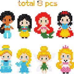 Cartoon Pattern Diamond Painting Sticker Kit for Kids 5D DIY Art Toy