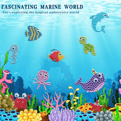 Cartoon Pattern Diamond Painting Sticker Kit for Kids 5D DIY Art Toy