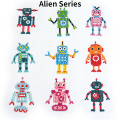 Cartoon Pattern Diamond Painting Sticker Kit for Kids 5D DIY Art Toy