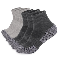 Moisture Wicking Padded Hiking Socks for All Seasons, 1 Pair
