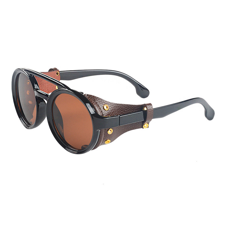 KEITHION Steampunk Style Round Vintage Sunglasses Retro Eyewear UV400