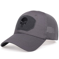 Men's Skull Pattern Tactical Baseball Caps with Camouflage Military Style