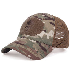 Men's Skull Pattern Tactical Baseball Caps with Camouflage Military Style