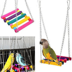 12pcs Parrot Toy Set - Swing Bridge Bells Ball - Exercise Mental Stimulation