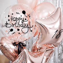 4pcs Birthday Pompom Stickers - Sparkle up Your Celebrations