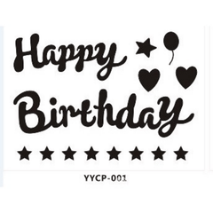 4pcs Birthday Pompom Stickers - Sparkle up Your Celebrations