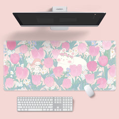 Cartoon Flower Mouse Pad for Laptop & Office Desk