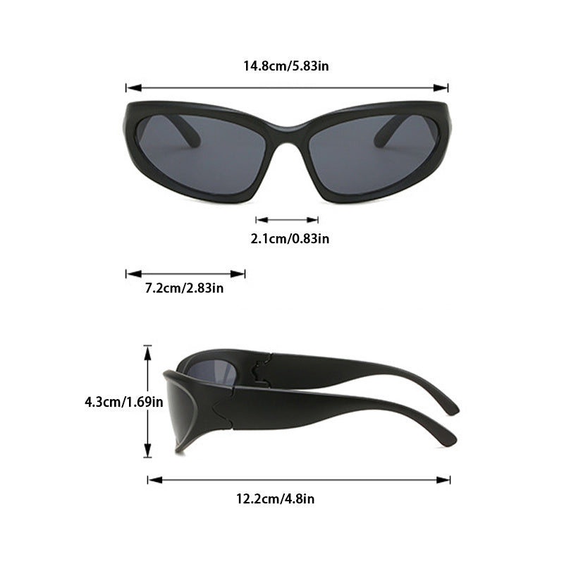 Punk Style Sports Sunglasses Vintage Eyeglasses