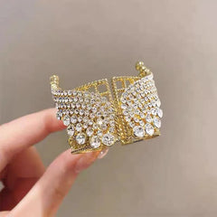 Rhinestone Ponytail Hair Clip Barrette Claw Accessory for Women and Girls