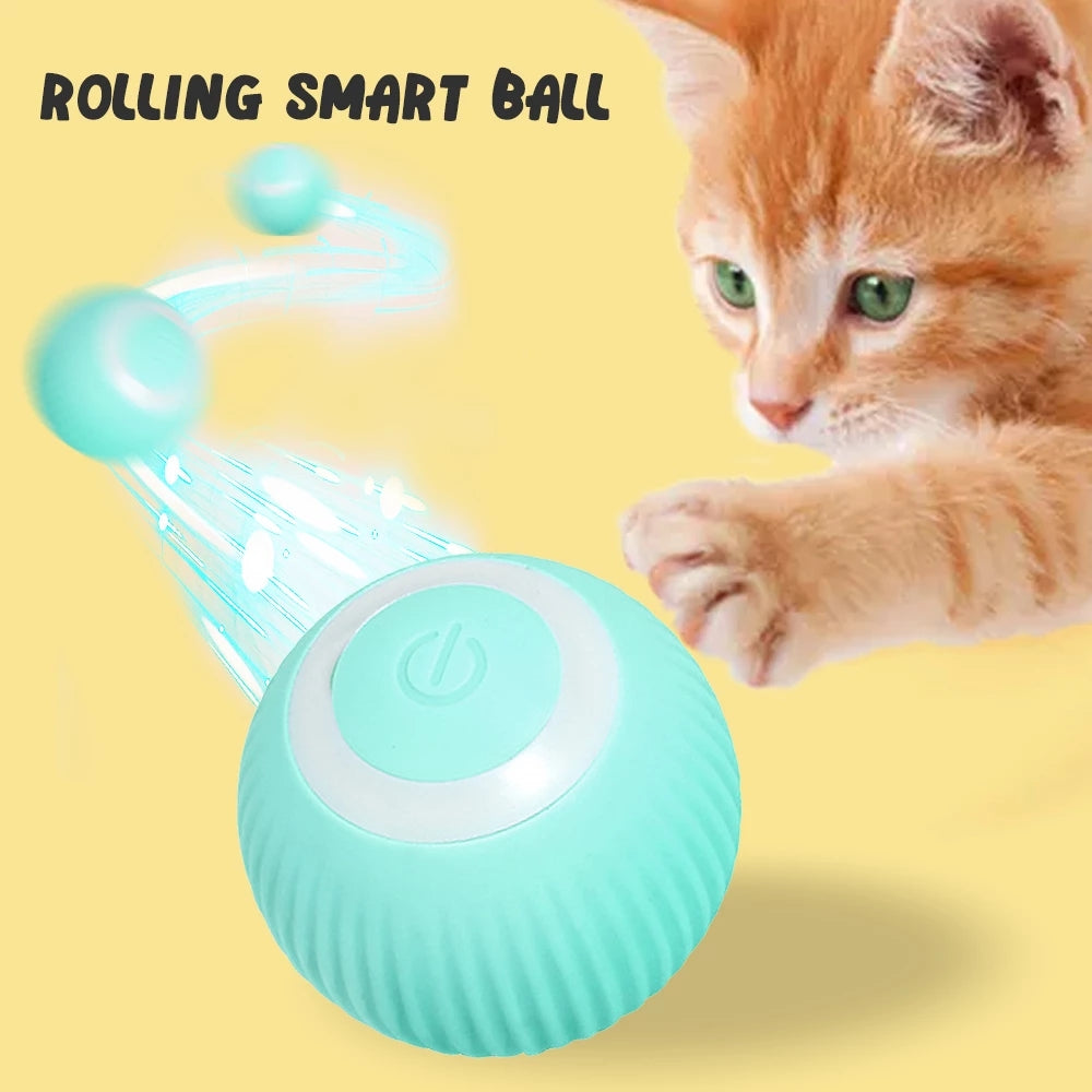 Interactive Fun for Your Feline Smart Cat Toy with Rolling Ball