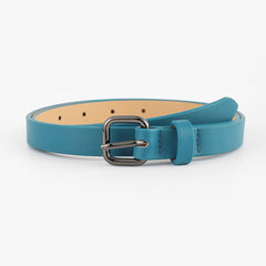 Soft Solid Thin Leather Belt for Women