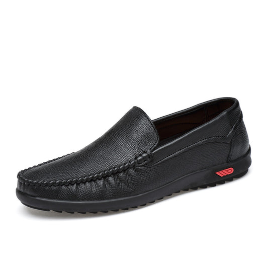 Men's Braided Stitch Loafers - Stylish Slip-On Shoes