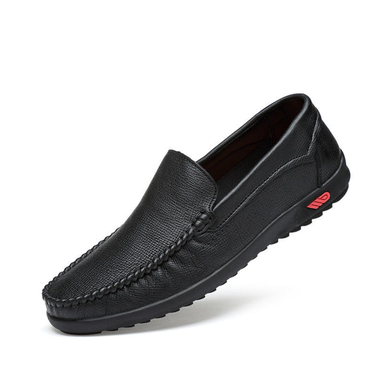 Men's Braided Stitch Loafers - Stylish Slip-On Shoes