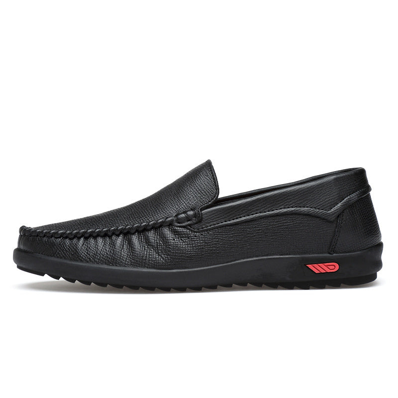 Men's Braided Stitch Loafers - Stylish Slip-On Shoes