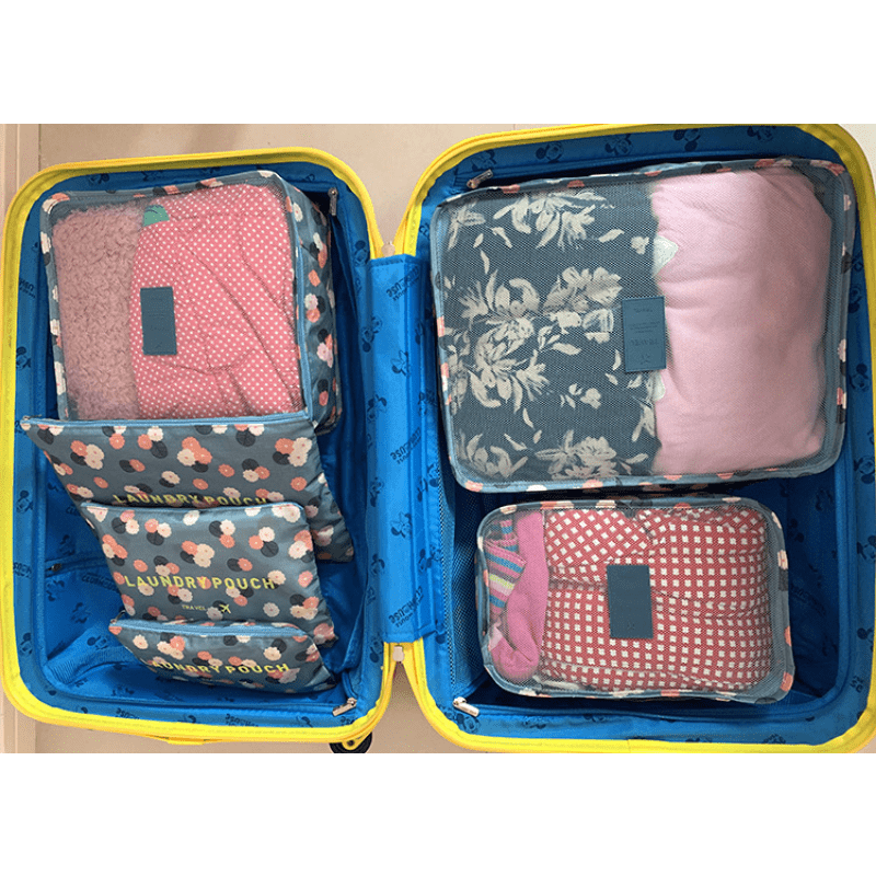 6pcs Travel Storage Bag Set for Clothing Underwear Luggage Packing