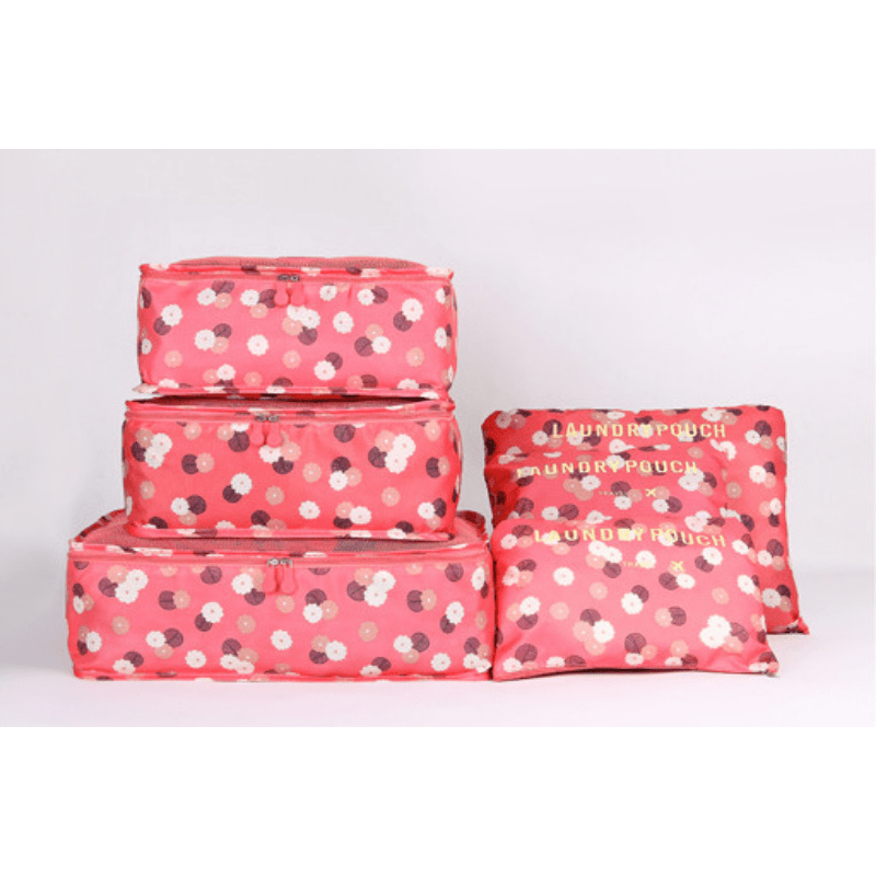 6pcs Travel Storage Bag Set for Clothing Underwear Luggage Packing