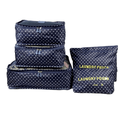 6pcs Travel Storage Bag Set for Clothing Underwear Luggage Packing