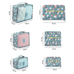 6pcs Travel Storage Bag Set for Clothing Underwear Luggage Packing