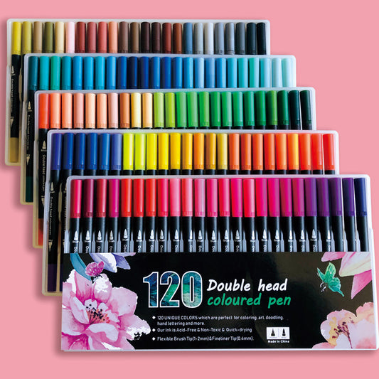 36 Colors Double-Ended Watercolor Pencil Set with Soft Tips for Art Supplies