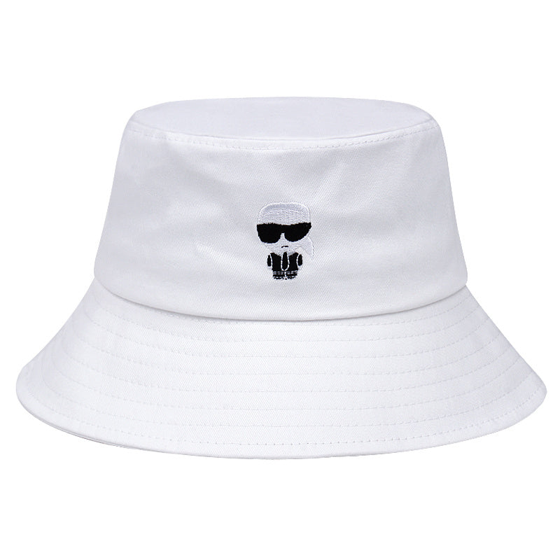 Little Man Embroidery Bucket Hat Hip Hop Cartoon Sun Hats Lightweight Bre...