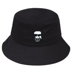 Little Man Embroidery Bucket Hat Hip Hop Cartoon Sun Hats Lightweight Bre...