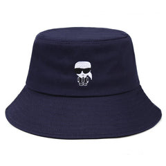 Little Man Embroidery Bucket Hat Hip Hop Cartoon Sun Hats Lightweight Bre...