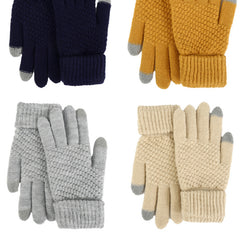 Men's Winter Double Layer Knitted Riding Gloves