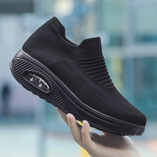 Women's Knitted Chunky Sneakers for Running & Casual Wear