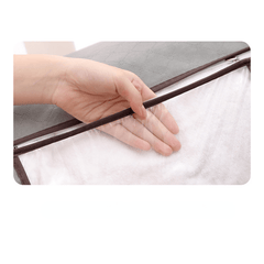 Large Capacity Quilt Zipper Storage Bag With Handles