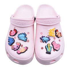 28pcs Marine Animal Shoe Charms For Clogs Sandals PVC Shoe Decorations