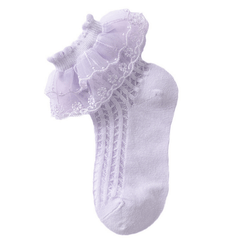 5 Pairs Kids Ruffle Lace Dance Princess Socks