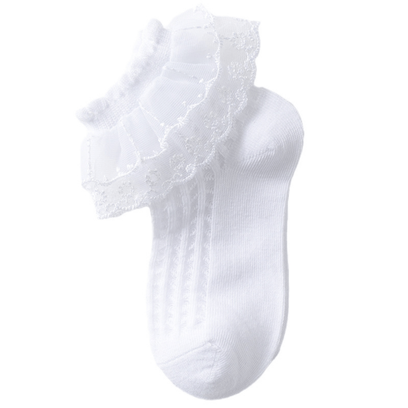 5 Pairs Kids Ruffle Lace Dance Princess Socks