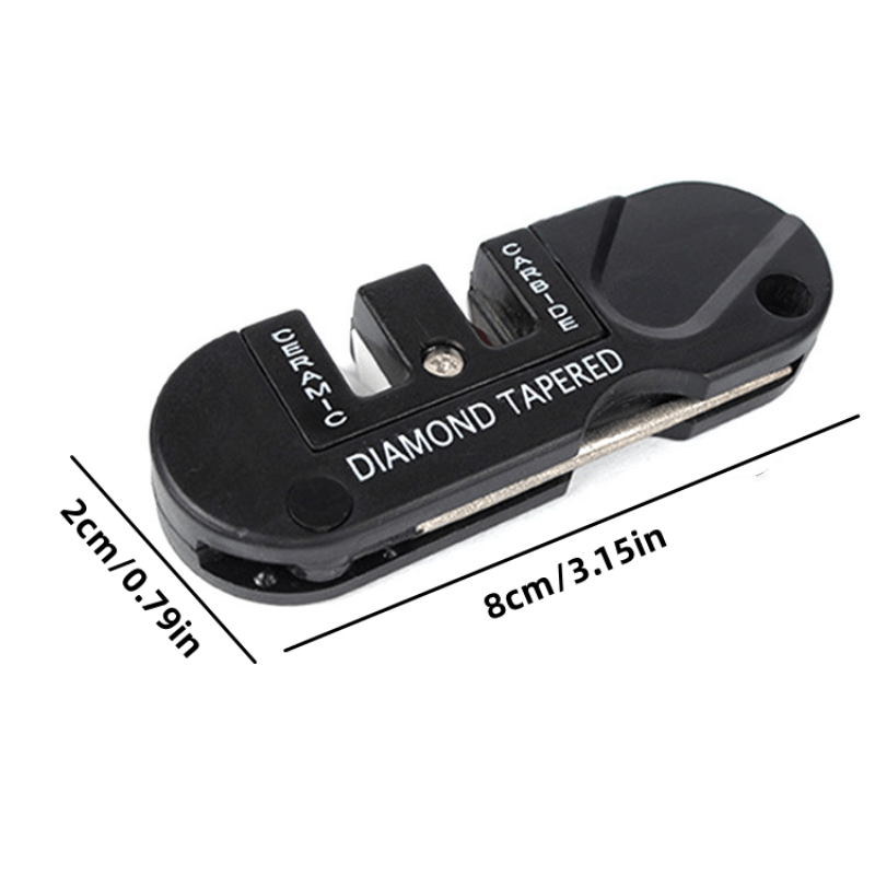 Portable 4-In-1 Tungsten Steel Sharpener for Camping