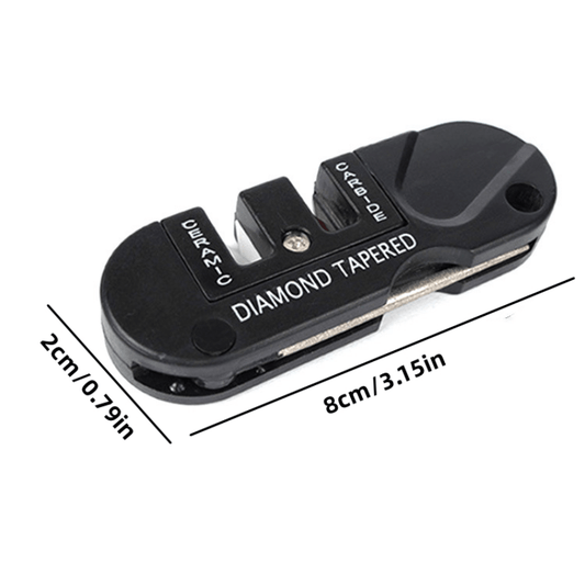 Portable 4-In-1 Tungsten Steel Sharpener for Camping