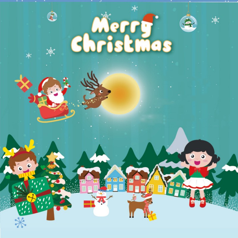 Christmas Deer Backpack DIY Material Bag for Kids