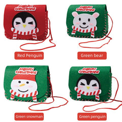 Christmas Deer Backpack DIY Material Bag for Kids