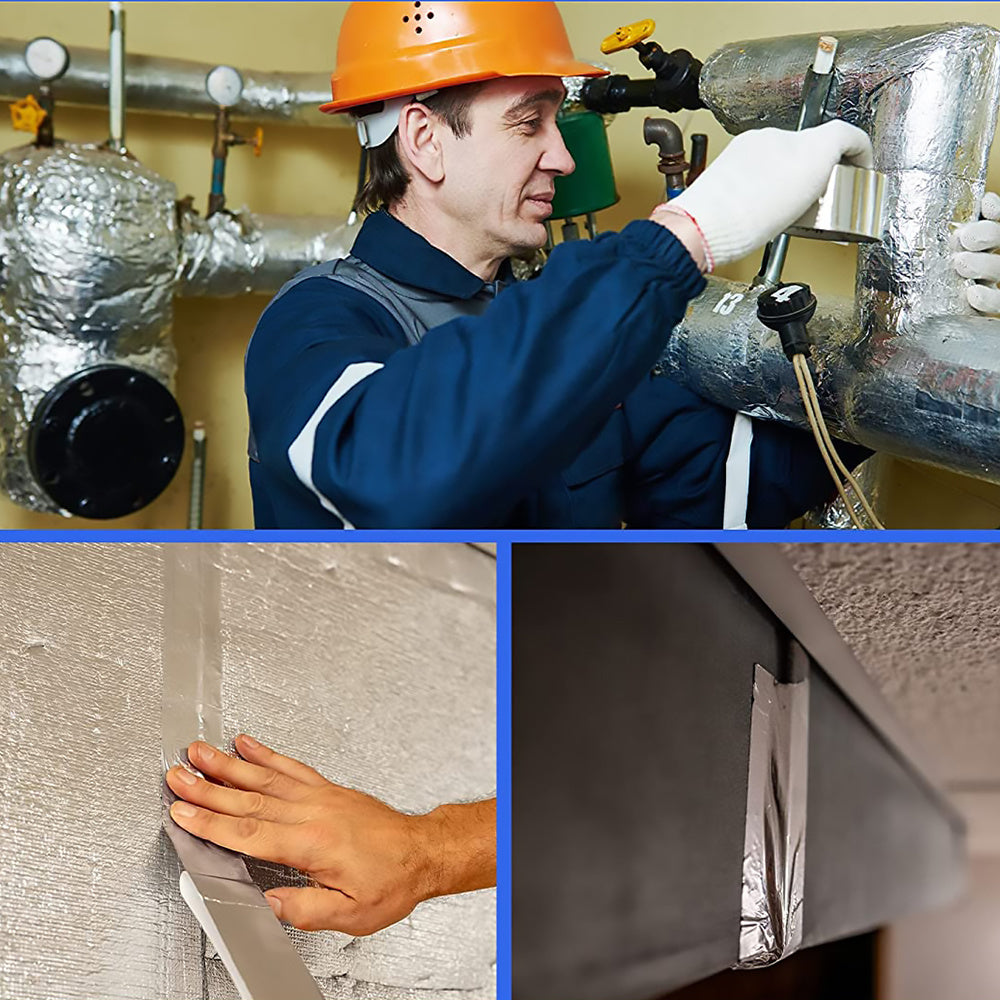 Heavy Duty Aluminum Foil Tape for HVAC Sealing & Metal Repair