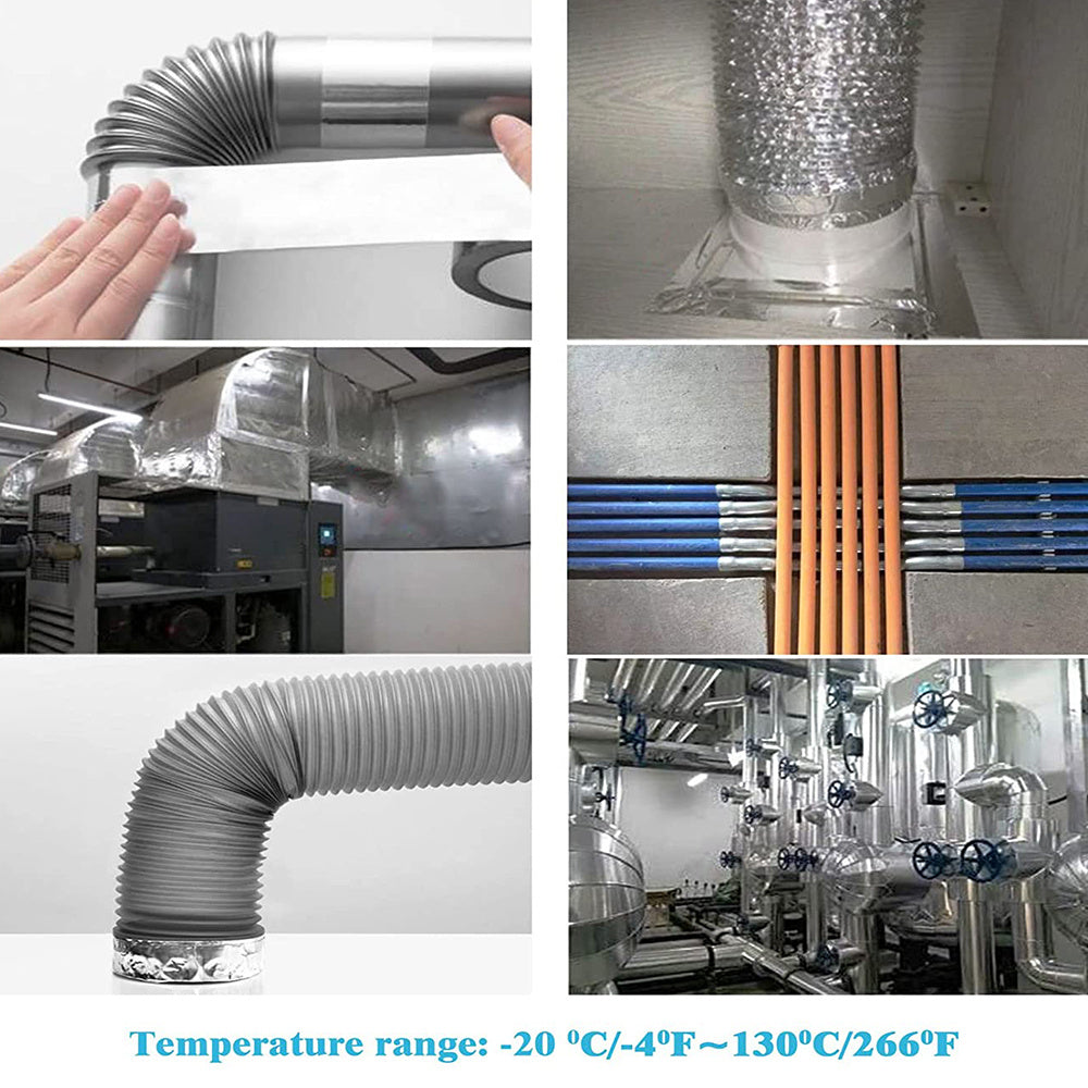 Heavy Duty Aluminum Foil Tape for HVAC Sealing & Metal Repair