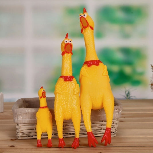 Screaming Chicken Squeeze Sound Toy Funny Decompression