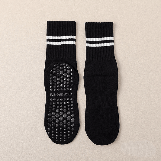 Striped Non Slip Silicone Yoga Socks for Barre Ballet Pilates