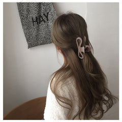 Frosted Bow Hair Claw Clip Strong Hold Grip Hair Jaw Clip for Thick Hair 1pc