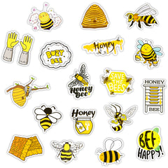 50 PCS Cute Bee Sticker Set for DIY Laptop Phone Fridge Car Decoration