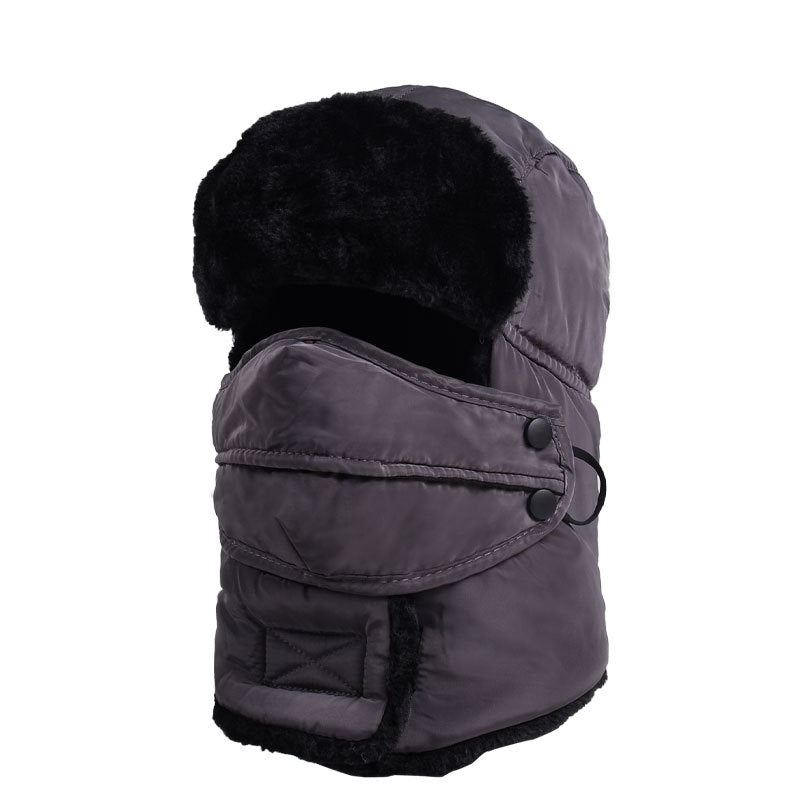 Thickened Fleece Warm Ears Protection Ski Hat